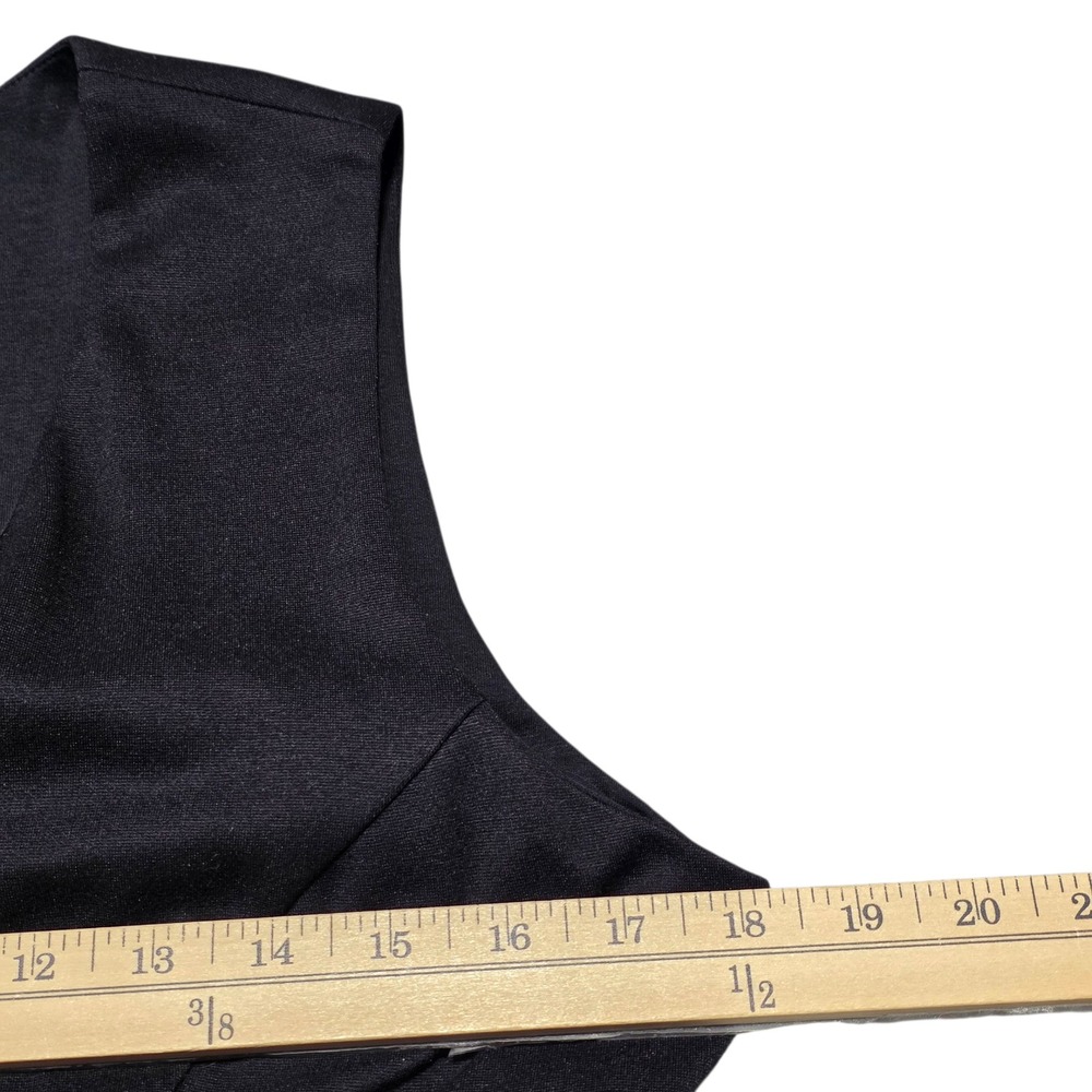 Cabi Black Sleeveless Fit and Flare Dress Panel Detail - Medium - Picture 3 of 7